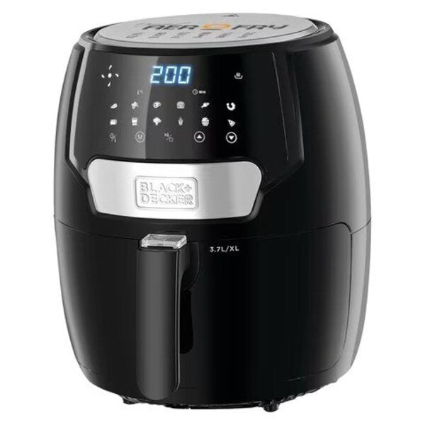 مقلاة هوائية بلاك اند ديكر 1500 واط 4 لتر أسود AF4037-B5. مقلاة هوائية بلاك اند ديكر 1500 واط 4 لتر أسود AF4037-B5.